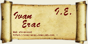 Ivan Erac vizit kartica